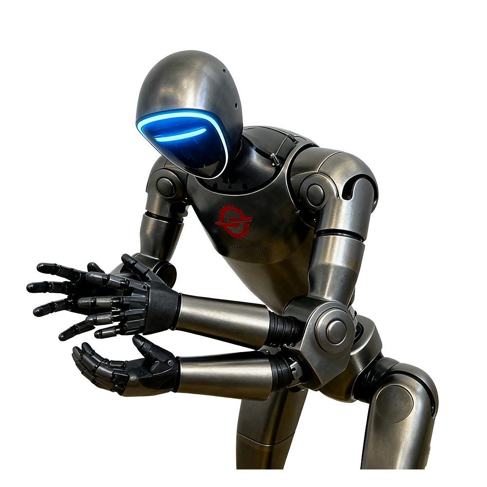 Representative render of a robot hand and forearm assembly